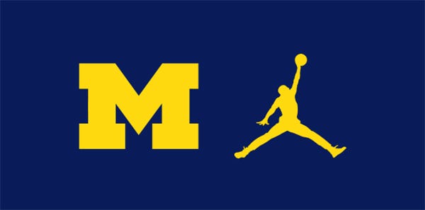 Michigan jumpman logo Outlet